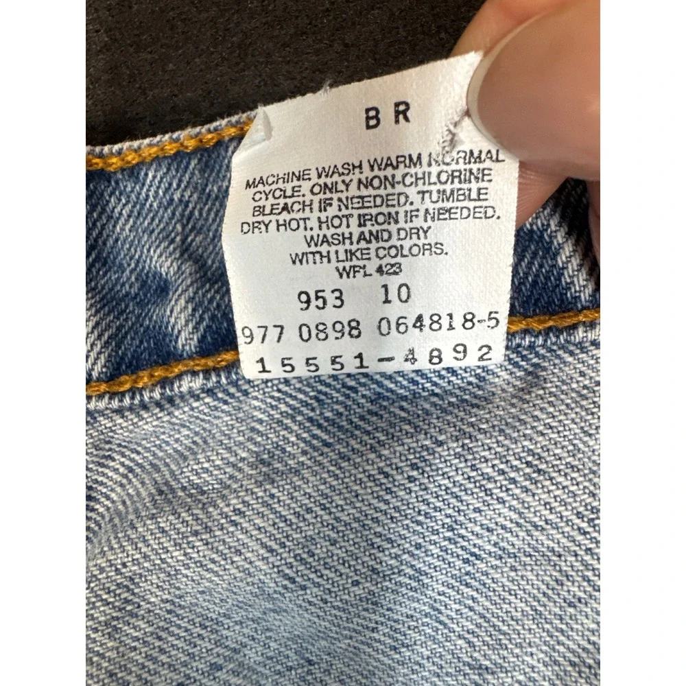 Levis 550 Relaxed Fit Tapered Leg Jeans Light Wash Denim Vintage Mens 31x31